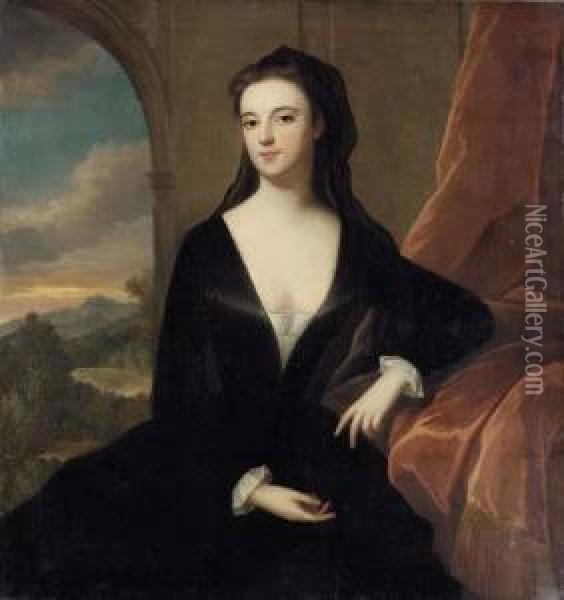 Portrait Of Sarah Oil Painting - Maria Verelst