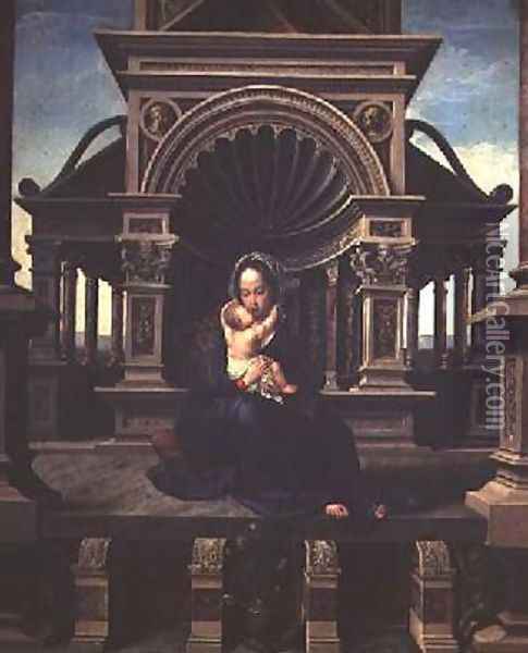 The Virgin of Louvain Oil Painting - Peter Mabuse