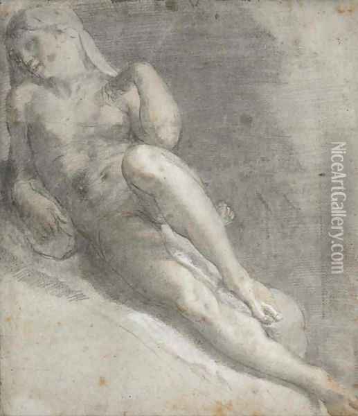 Study after Michelangelo's Aurora Oil Painting - North-Italian School