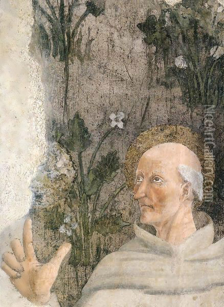 St Bernardino of Siena Oil Painting - Lorentino D'arezzo