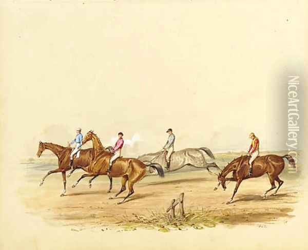 The start of the race Oil Painting - Samuel Henry Gordon Alken