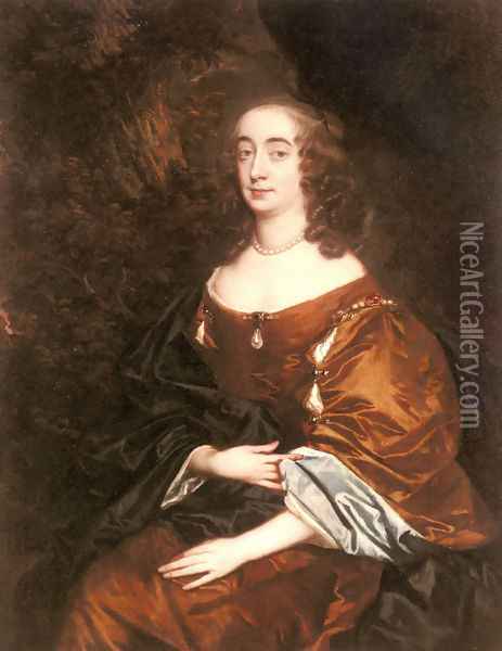 Portrait of Elizabeth Countess of Cork Oil Painting - Sir Peter Lely
