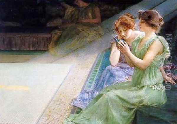 Iridescence Oil Painting - Henry Siddons Mowbray