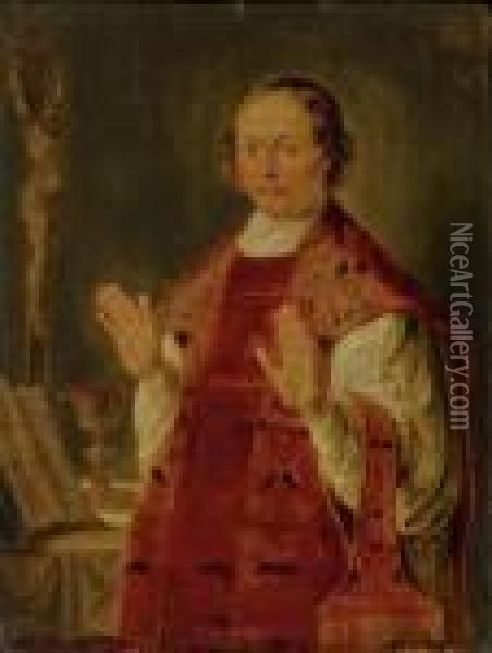 Un Ecclesiastique Oil Painting - Peter Paul Rubens