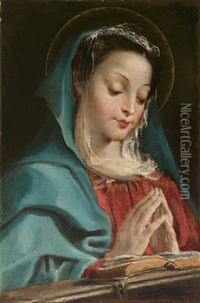 Betende Madonna Oil Painting - Annibale Carracci