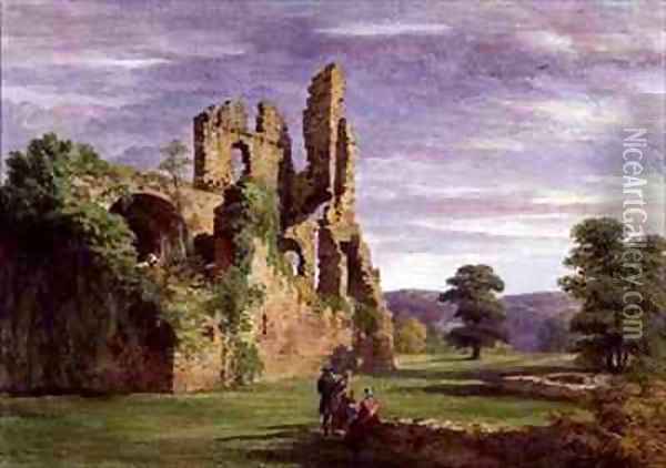 Gight Castle Oil Painting - James William Giles