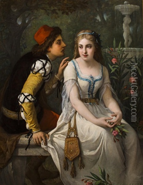Romeo And Juliet Oil Painting - Jules Salles-Wagner