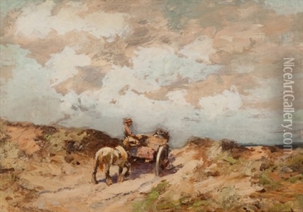 The Plough Oil Painting - William Bradley Lamond