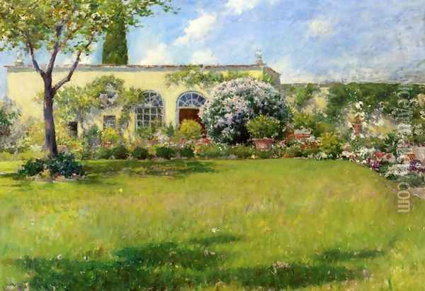 The Orangerie Oil Painting - William Merritt Chase