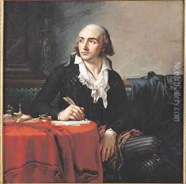 Portrait of Giuseppe Fravega 1763-1833 Oil Painting - Anne-Louis Girodet de Roucy-Triosson