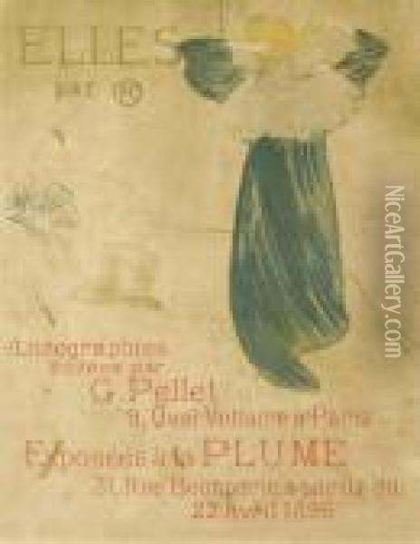 Affiche Pour Elles Oil Painting - Henri De Toulouse-Lautrec