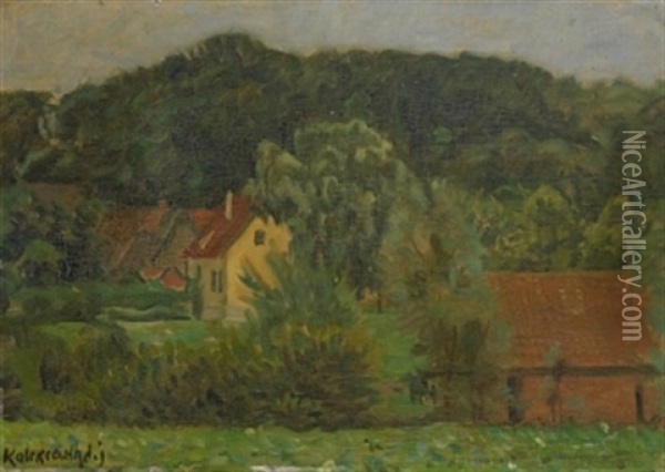Hauser Bei Hittfeld Oil Painting - Karl Walter Leopold von Kalckreuth