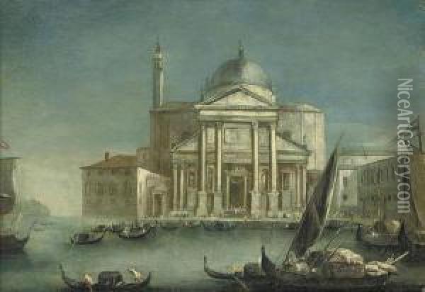 A View Of San Giorgio Maggiore, Venice Oil Painting - Giovanni Richter