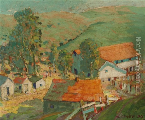 Mary Brazil Ranch Oil Painting - Selden Connor Gile