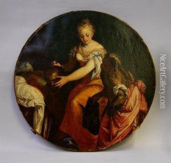 Judith And Holefernes Oil Painting - Paolo Veronese (Caliari)
