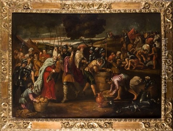 Abraham Y Melquisedec Oil Painting - Pedro Orrente