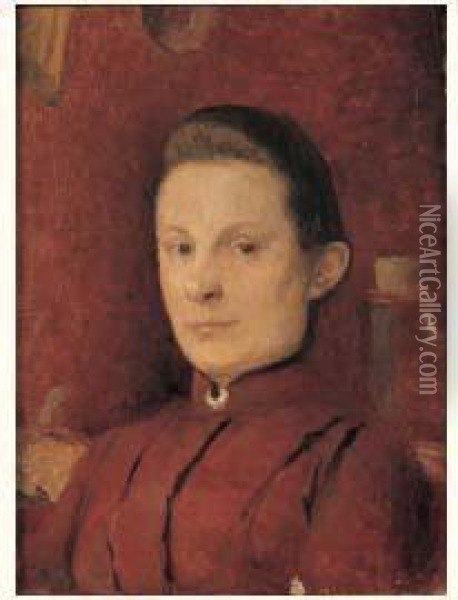 Portrait De Marie Vuillard Oil Painting - Jean-Edouard Vuillard