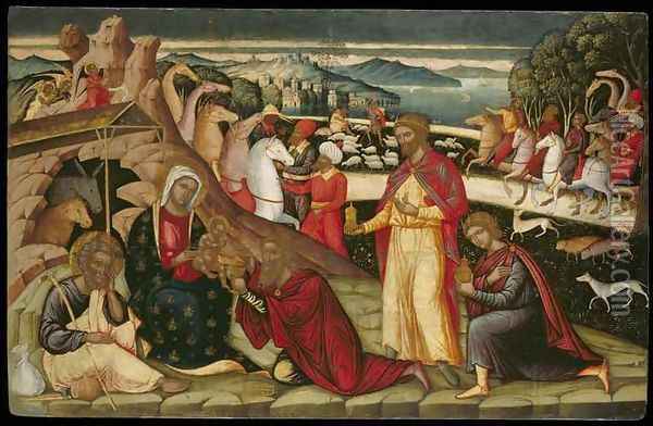 The Adoration of the Magi Oil Painting - Joannes Permeniates