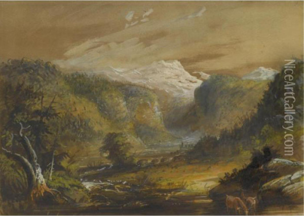 Black Hills Oil Painting - Alfred Jacob Miller