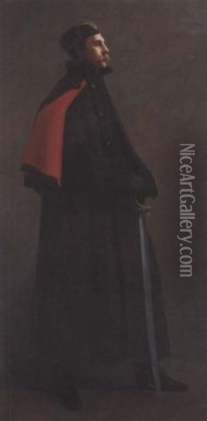 Portrait Of General Sir Ian Standish Monteith Hamilton Oil Painting - Vereker Monteith Hamilton