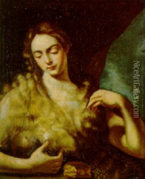 Maddalena Oil Painting - Giacinto Diana