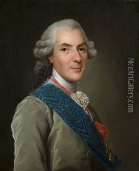 Portrait Du Dauphin Louis De Bourbon Oil Painting - Alexander Roslin