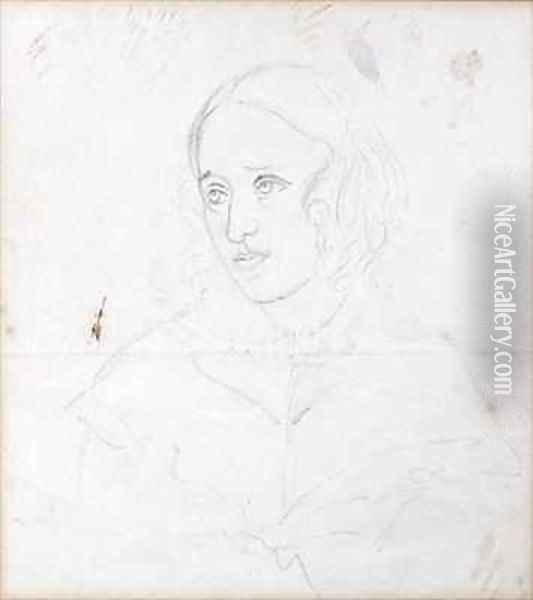Portrait of George Eliot (Mary Ann Evans) Oil Painting - Caroline Bray
