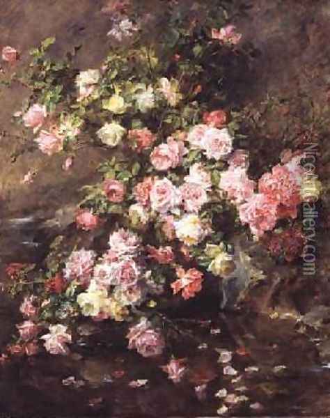 Roses Oil Painting - Madeleine Jeanne Lemaire