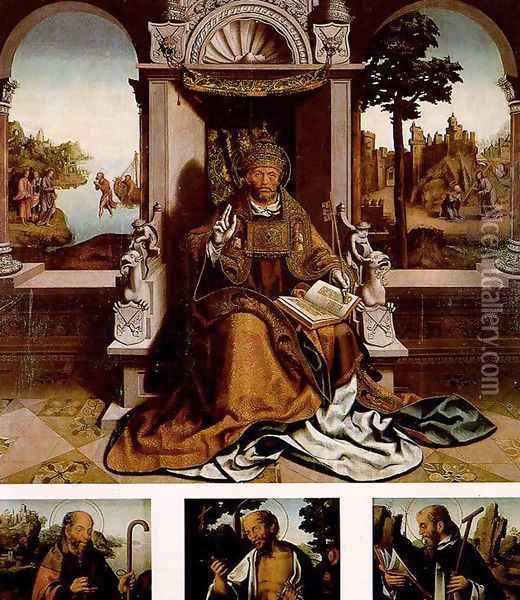 St. Peter c. 1530 Oil Painting - Vasco Fernandes