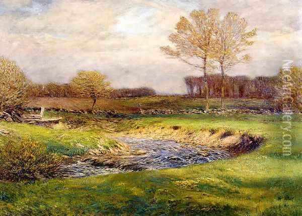 The Brook in May Oil Painting - Dwight William Tryon