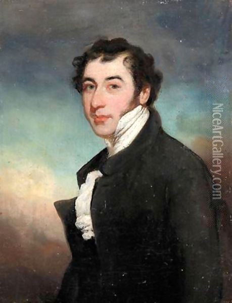 Portrait Of A Gentleman 3 Oil Painting - George Chinnery
