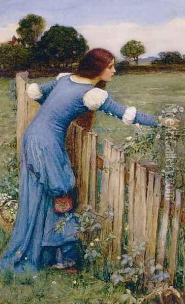 Spring The Flower Picker 1900 Oil Painting - John William Waterhouse