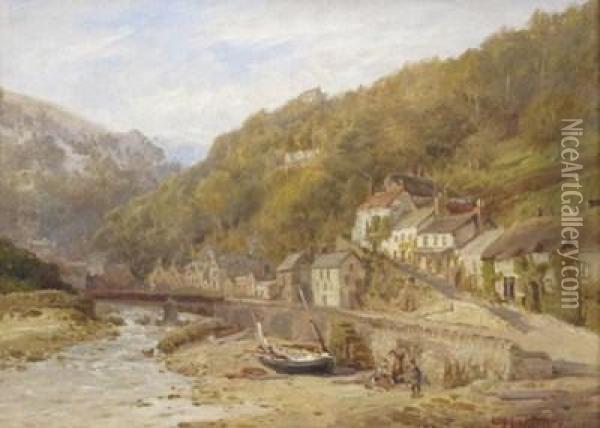 Lynmouth, North Devon Oil Painting - Edward Henry Holder