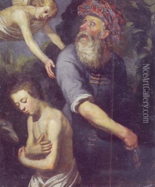 Le Sacrifice D'isaac Oil Painting -  Rembrandt van Rijn