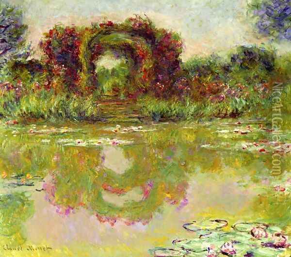 Rose Arches at Giverny Oil Painting - Claude Oscar Monet