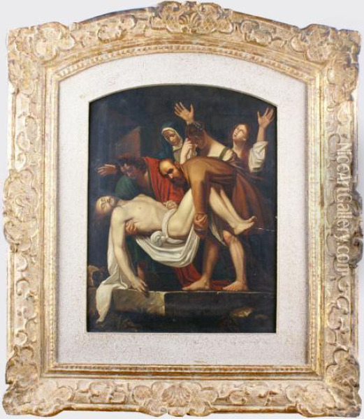 Descente De Croix Oil Painting - Michelangelo Merisi Da Caravaggio