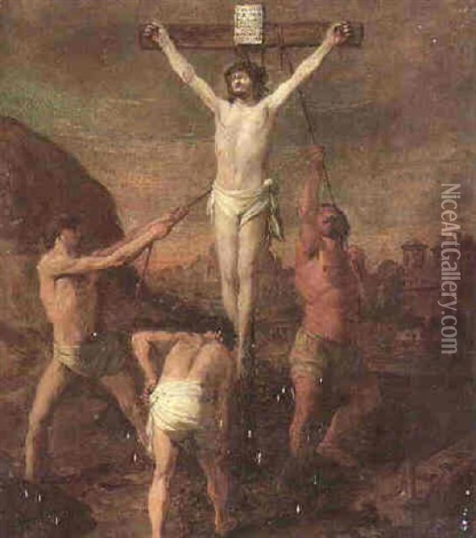 The Crucifixion Oil Painting - Bartholomeus Breenbergh