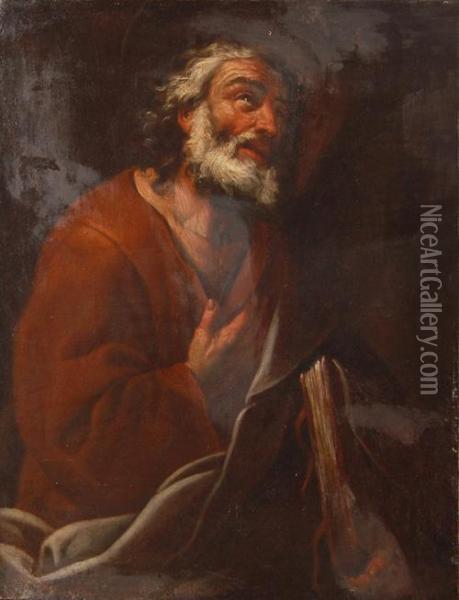 Evangelista Oil Painting - Pietro Novelli Il Monrealese