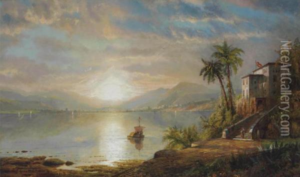 Santiago De Cuba Oil Painting - Edmund Darch Lewis