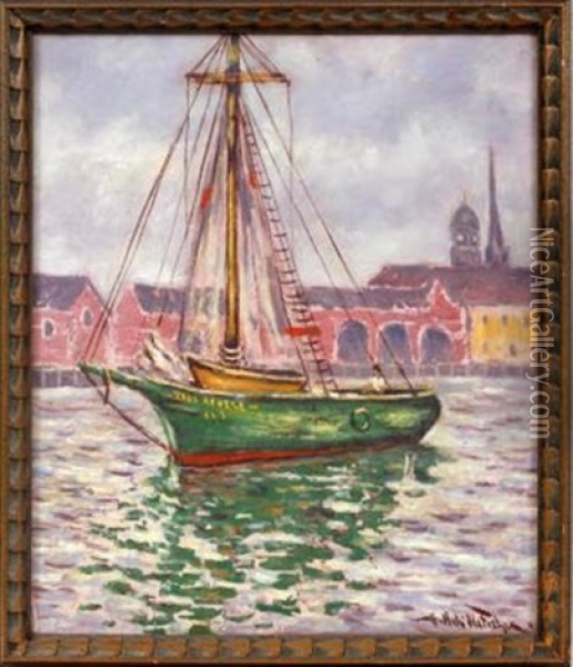 The Sailboat Paul Revere Oil Painting - Hugo Melville Fisher