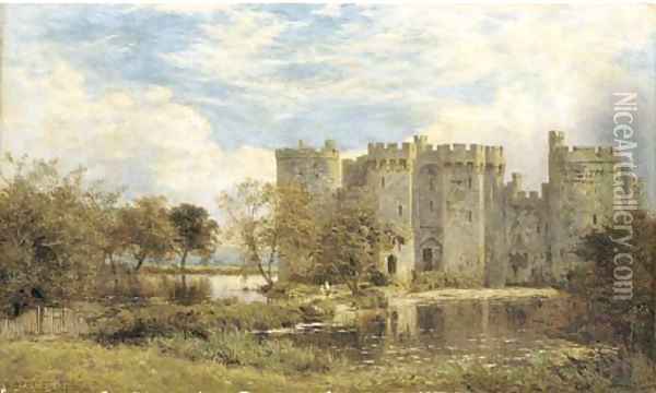 Bodiam Castle, Sussex Oil Painting - Benjamin Williams Leader
