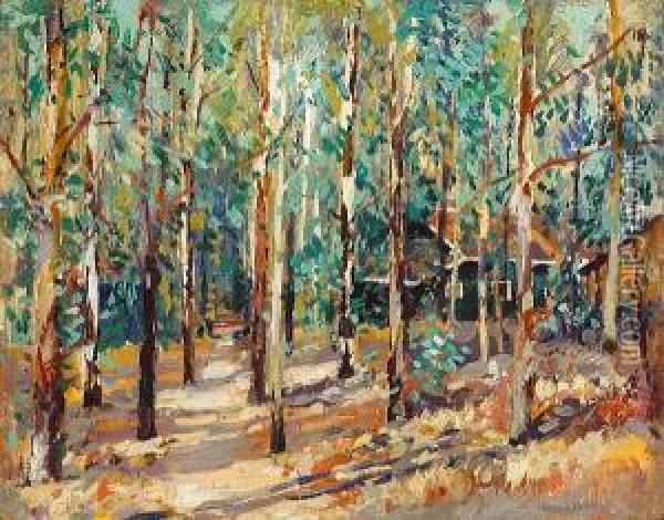 The Young Grove, Elsinore Oil Painting - Alfred Mitchell