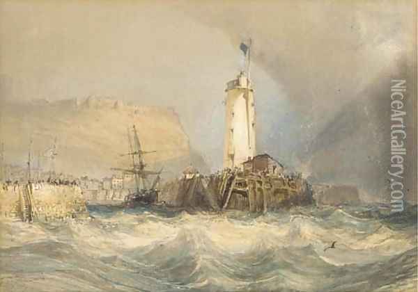 Coming out on the tide Oil Painting - William Collingwood Smith