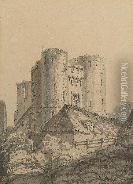 Saltwood Castle, Hythe, Kent Oil Painting - Joseph Mallord William Turner