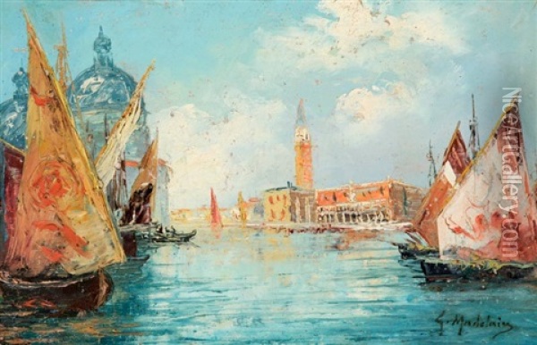 Velencei Reszlet Oil Painting - Gustave Madelain