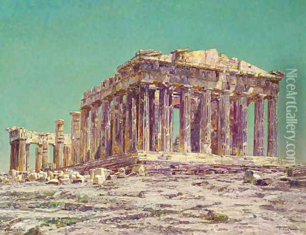 The Parthenon Oil Painting - Charles Gifford Dyer