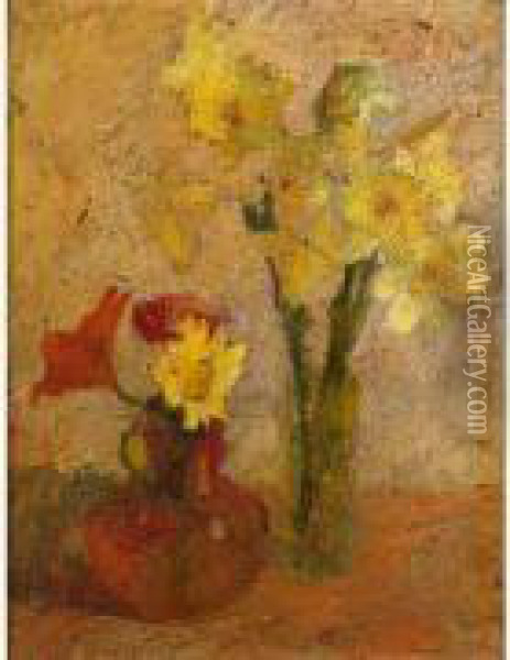 Bouquet De Fleurs Oil Painting - Marcel Couchaux
