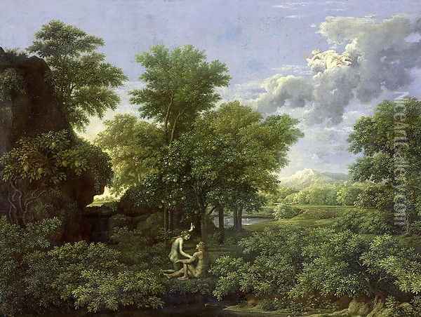 Spring, or The Garden of Eden Oil Painting - Nicolas Poussin