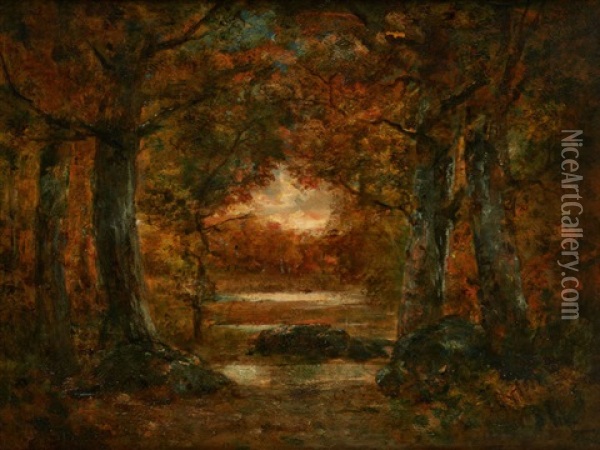 Clairiere Oil Painting - Charles Rousseau