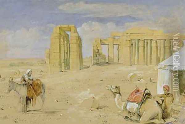 The Ramesseum at Thebes Oil Painting - John Frederick Lewis